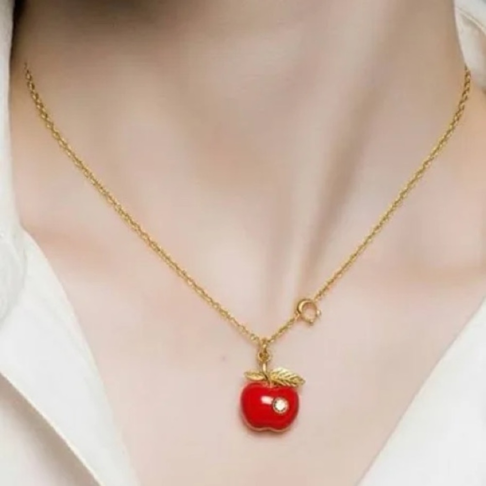 New with tag. Authentic Coach Apple Necklace.